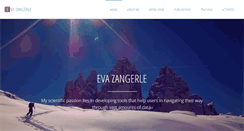 Desktop Screenshot of evazangerle.at
